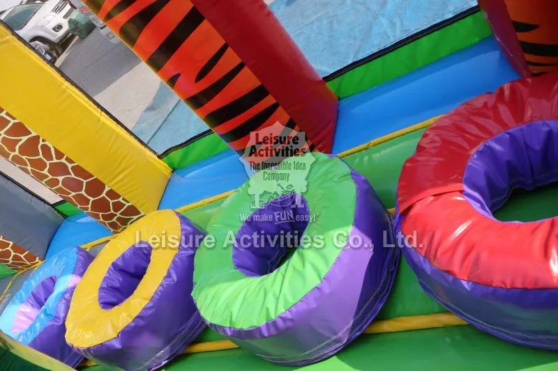Go To The Zoo Multiplay Bouncy Castle Playground