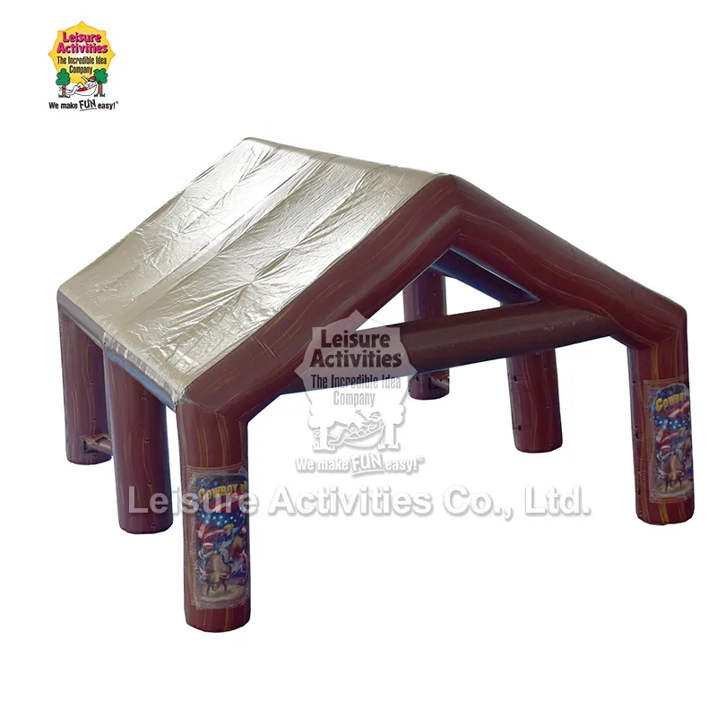 Uppblåsbart mekaniskt tjurtält